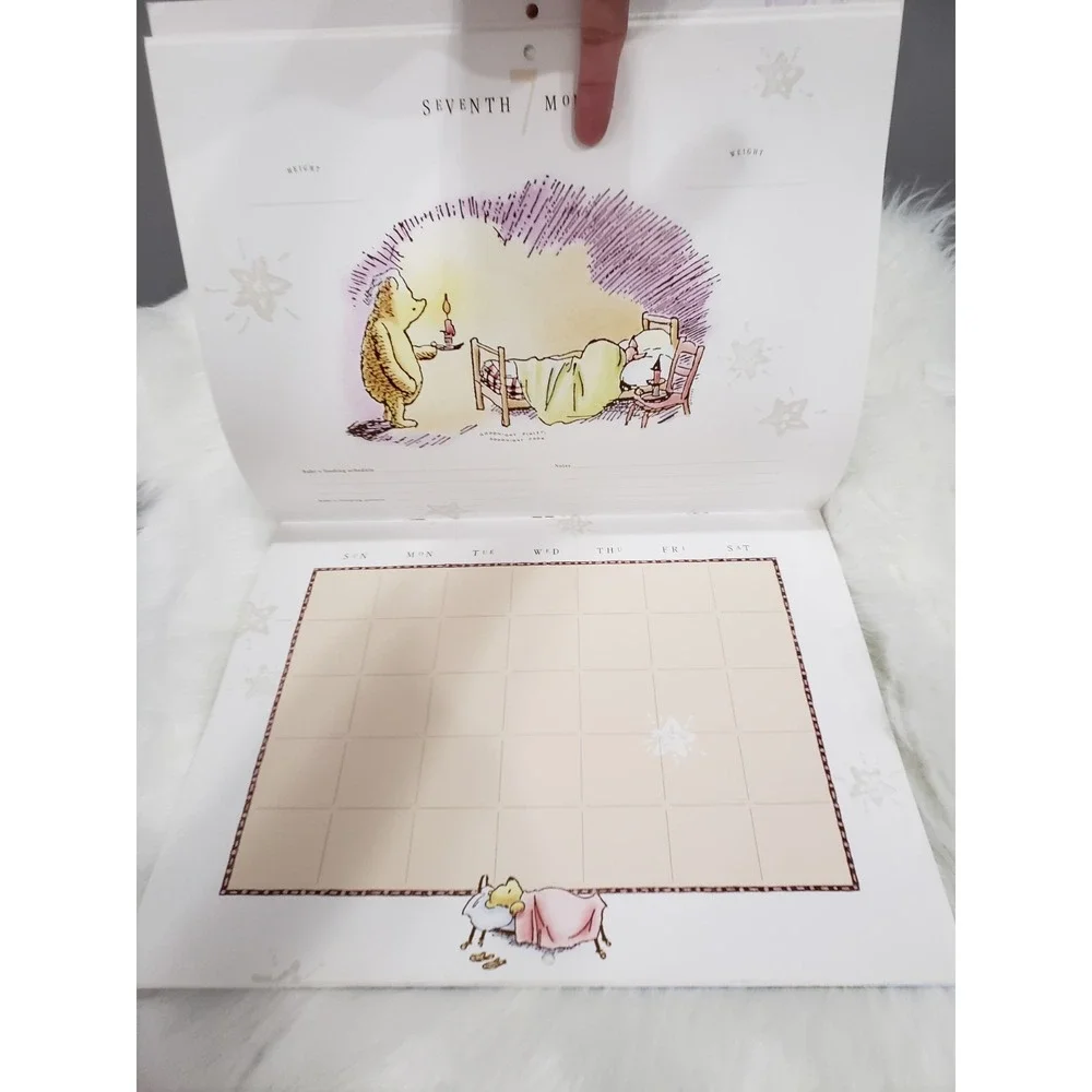 Vintage Classic Winnie The Pooh Baby's First Year Calendar